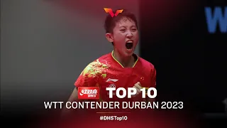 Top 10 Table Tennis points from #WTTContender Durban 2023 | Presented by DHS