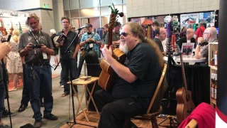 Ben Lacy performs Mark Morrison's "Return of the Mack" at the Tonewood Amp booth!