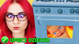 Zostałam NAJGORSZĄ mamą i UPIEKŁAM DZIECKO 🍖 Mother Simulator 1