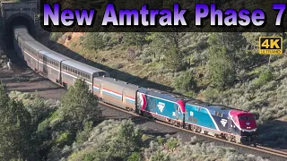 First Ever Amtrak Phase 7 P42 Leads The Coast Starlight (4K) | Short Segment | May 11, 2024