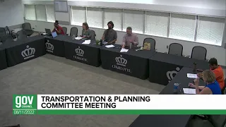 Transportation and Planning Committee - August 11, 2022