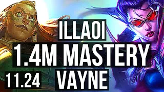 ILLAOI vs VAYNE (TOP) (DEFEAT) | Rank 3 Illaoi, 1.4M mastery, 700+ games | EUW Master | 11.24