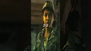 Claire Redfield vs Clementine | battle #shorts