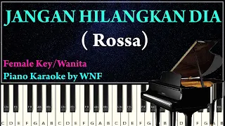 ROSSA JANGAN HILANGKAN DIA Piano Karaoke Version