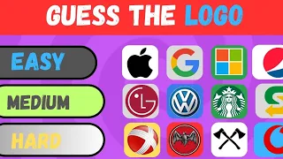 "Can you guess the Logo, Easy, Medium, Hard Difficulty"🧐