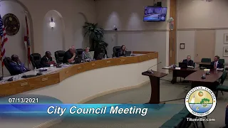 City Council Meeting — 07/13/2021 - 6:30 p.m.