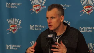 3.18.17 Thunder vs Kings Post Game with Billy Donovan