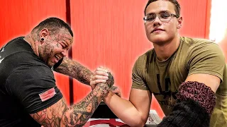 Evolution of Russian arm wrestler Legend Aleksandr Beziazykov nicknamed SCHOOLBOY