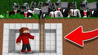 SKIBIDI VS BUNKER ULTRA SÉCURISÉ SUR MINECRAFT ! (TV man, Skibidi Caméraman, Speakerman)