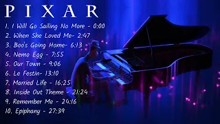 30 Minutes of Relaxing/Sad Pixar Music | Piano Covers