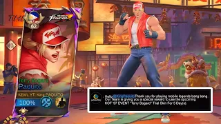 Thank You Moonton For Skin "KOF '97" Paquito Terry Bogard (early access)