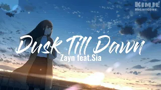 Nightcore - Dusk Till Dawn -Lyrics (Female Cover)