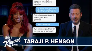 Taraji P. Henson & Jimmy Kimmel Dramatize Election Week Texts