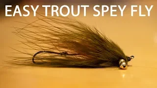 Tie A Super Simple Trout Spey Fly | Using Just 3 Materials!