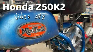 Honda Z50 K2 - video #2, cleanup and repair