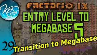 Factorio 1.X Entry Level to Megabase 5 - 29 TRANSITION TO MEGABASE, HUGE GC OUTPOST- Guide, Tutorial
