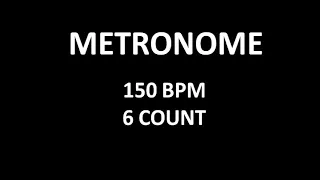 Metronome Workout - 6 Count - 150 bpm (with snare)