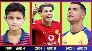 cristiano ronaldo evolution/transformation from 1 to 38 years old