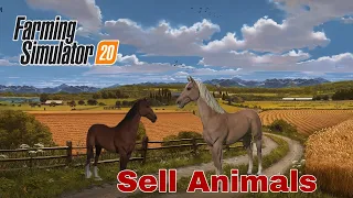 Fs 20 Harvest Wheats And Sell Straw And Animals ! farming simulator 20 | timelapse #fs20