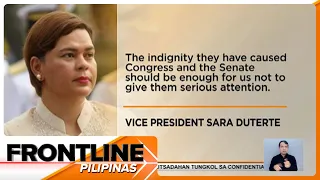 VP Sara, binakbakan ang mga kumukwestyon sa budget, hinihinging confi funds | Frontline Pilipinas