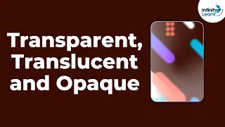 Transparent Objects, Opaque Objects and Translucent Objects | Don't Memorise