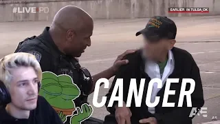 xQc Reacts to Live PD: Officer Gets Emotional After Talk w/ Veteran (Season 4) | A&E