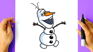 How to DRAW OLAF - FROZEN
