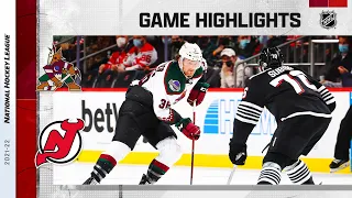Coyotes @ Devils 1/19/22 | NHL Highlights