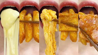 asmr CHEESE SPICY TTEOKBOKKI 엽떡 먹방 오리지날 MUKBANG eating sounds