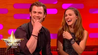 Fun Banter between Natalie Portman & Chris Hemsworth |The Graham Norton Show