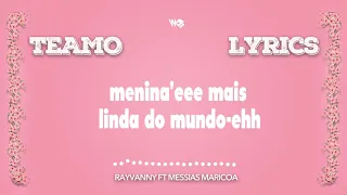 Rayvanny Ft Messias -Teamo Official lyrics