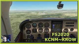FS2020 KCNM KROW C182RG