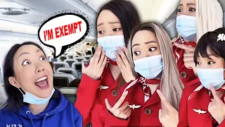 Passenger refuses to put her mask on and regrets it 😳 ✈️