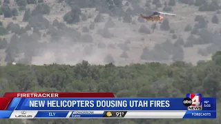 New Helicopters Dousing Utah Fires