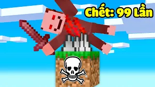 Minecraft nhưng tôi sinh tồn trên 1 Block Chết Chóc