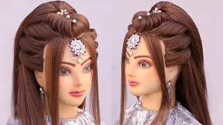 Quick open hairstyle for wedding l Bridal hairstyles l Front Variation l wedding hairstyles kashee's