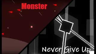 Levels In Progress | Monster by Teminite and Never Give Up by Teminite | Project Arrhythmia