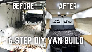 DIY Van Build in 6 EASY to Follow Steps | Van Build Breakdown