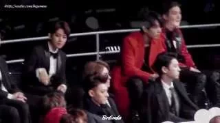 141203 MAMA in HK BaekHyun Recation to Girl dance