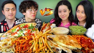 Is PHYSICAL CHEATING or EMOTIONAL CHEATING WORSE? Girls Vs Guys Debate | College Food Mukbang