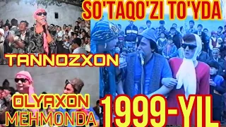 So'taqo'zi va Tannozxon 1999 yil to'yda. Сутакузи ва Таннозхон 1999 йил туйда.