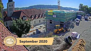 Zeitraffer-Baustellen-Cam: Neubau Holz-Stroh-Haus St. Wunibald