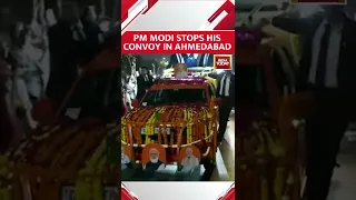 Watch: PM Modi Stops His Convoy, Gives Way To An Ambulance During Ahmedabad Roadshow