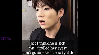 BTS Imagine - When he gets angry on their baby boy but now their baby boy is sick