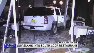 Car crashes into South Loop restaurant 