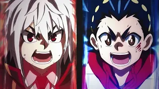 Valt & Rantaro vs. Shu & Lean ⌜AMV⌟ Beyblade Burst Sparking - Light ‘Em Up