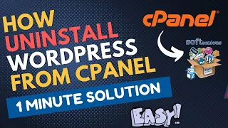 How to Uninstall WordPress From cPanel 2023 | Softaculous Method (Just in 1 Minute)