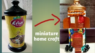 miniature house/ bottle house making /puttu icecream bottle into mini house