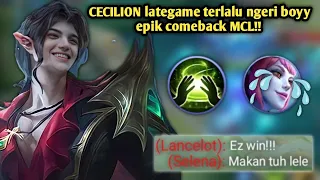 GINI CARA MAIN CECILION AGAR MENANG COMEBACK!! - NEW BUILD CECILION TERSAKIT 2022 - MOBILE LEGENDS