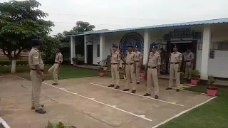 Quarter Guard drill of CRPF